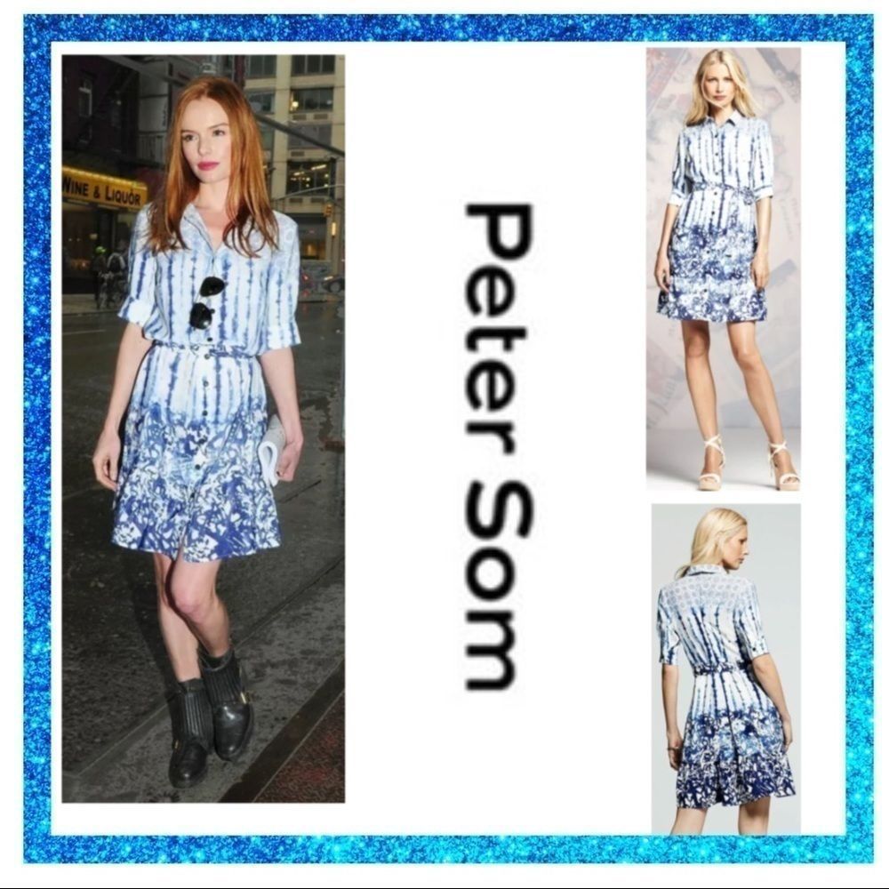 Peter Som for Designation Tie Dye Shirt Dress Sz 2